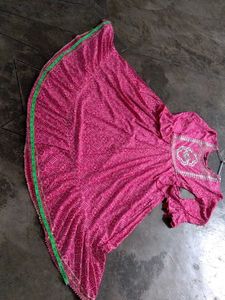 Pink Printed Kurta