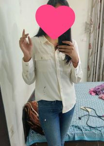 White Button-Down Shirt