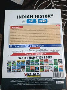 Indian History Book for ssc &amp; railway examination