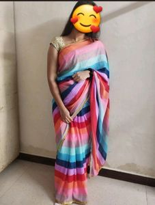 Sale Price 💥Aliya&#39;s Famous Multicolor Saree 💖