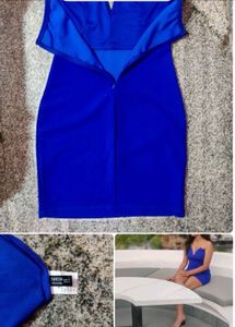 Blue Bodycon Mini Dress