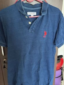 US Polo Assn. Blue T- Shirt - Size