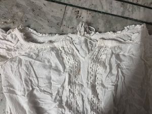 White Off-the-Shoulder Top
