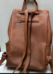 Brown bagpack