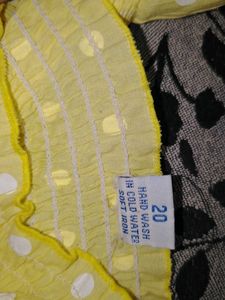 Cute Yellow Polka Dot Top