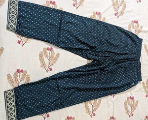 Bottle Green Kurta Palazzo Set With Dupatta