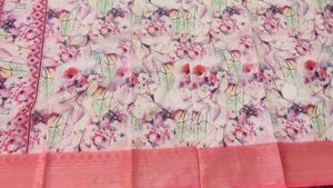 Flower Print Saree