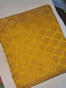 Golden Blouse Piece 1meter