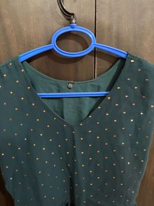 Elegant green sharara set