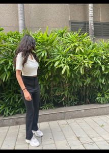 Zudio white crop t-shirt