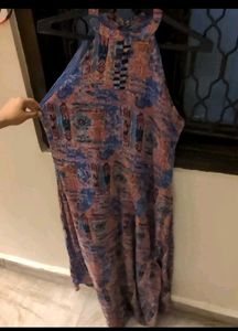 Colorful Sleeveless Dress/kurti