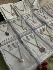Necklace Charm Chain with adorable earrings
