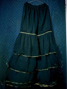 Round Neck Sequinned Georgette Kurta with Sharara