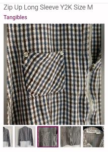 Smart N stunning Tangibles fitted crop zipup top/j