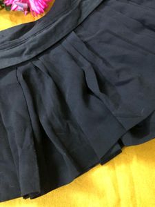 Cute Plane Bule Mini Skirt