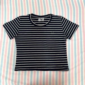 Striped Crop Tee