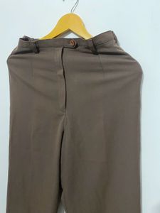 Brown Straight Leg Trousers