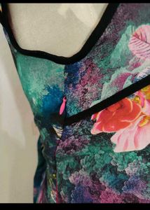 cheongsam Floral Print Dress