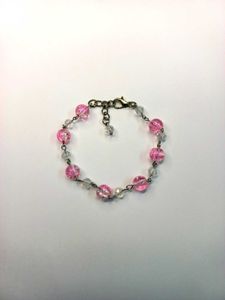 Pink and White Bracelet - Beautiful Handmade Gift