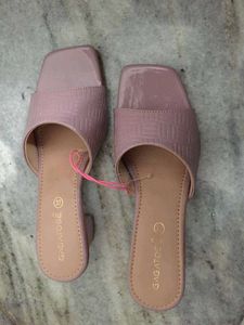 Gagatose mauve heeled sandals