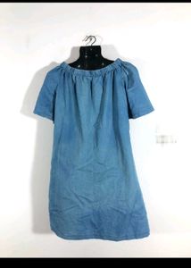 Zudio Off-Shoulder Denim Dress