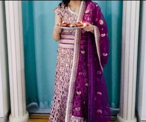 Beautiful Purple Lehenga