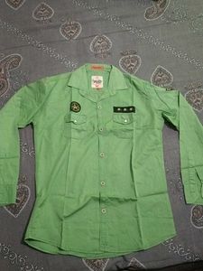 Green Military Style Shirt