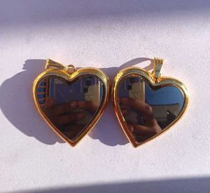 mirror heart locket