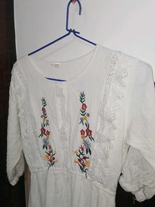 Midi Classic White Dress