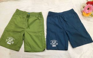 Cute Kids Cotton Shorts (Set Of Two)
