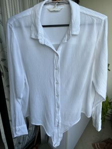 H&amp;M Button Down Tie Up Shirt