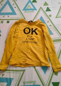 Yellow &#34;OK Adventure&#34; Long Sleeve Shirt