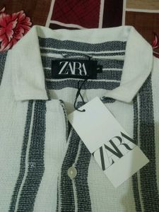 Zara Striped Oversized Shirt