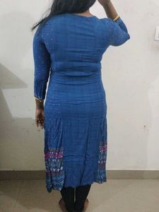 Blue Printed Kurti