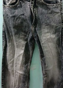 H&M High Waist Acid Wash Denim Jeans