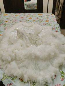 White Ruffled Dress