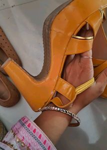 Yellow Flats &amp; Sandals