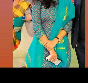 Teal Kurta Set