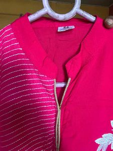 Beautiful Rani Pink Kurta For Women