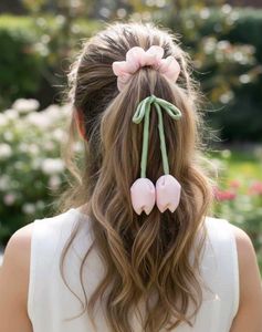 Tulip scrunchie & floral bracelet (Free)