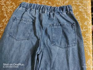 Wide Leg Denim Jeans