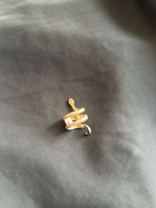 pearl chain and snake ring