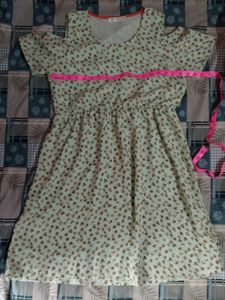 Cute Floral Midi Dress