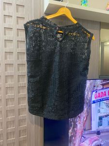 Elegant Black Lace Top