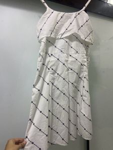 White Printed Sundress