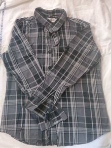 Classic Black Cotton Shirt | Size 42