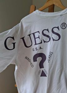 Guess White T-Shirt(XL)