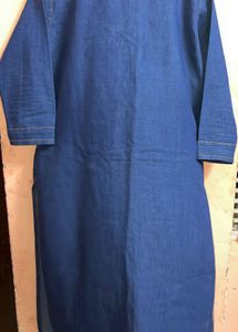 Denim Straight Kurti For Women