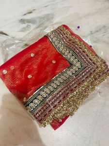 Bridal Pink Embroidered Saree