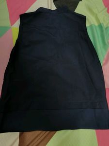 Sleeveless Navy Blue Top